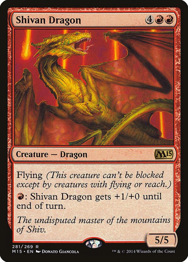 Shivan Dragon [Magic 2015] Hot on Sale