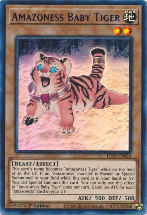 Amazoness Baby Tiger (Purple) [LDS1-EN023] Ultra Rare Discount