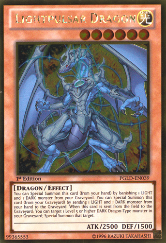 Lightpulsar Dragon [PGLD-EN039] Gold Rare For Discount